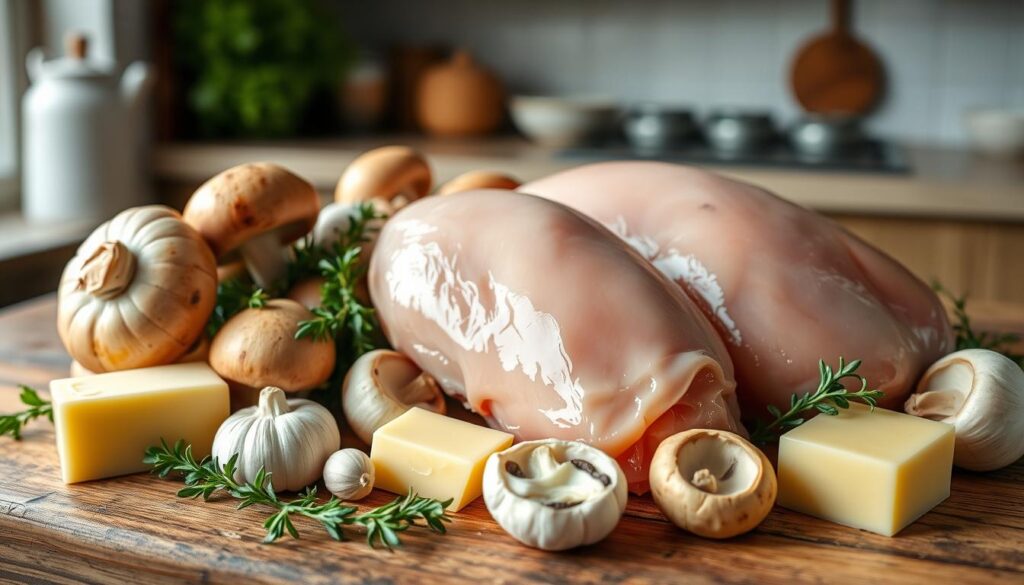 mushroom chicken ingredients